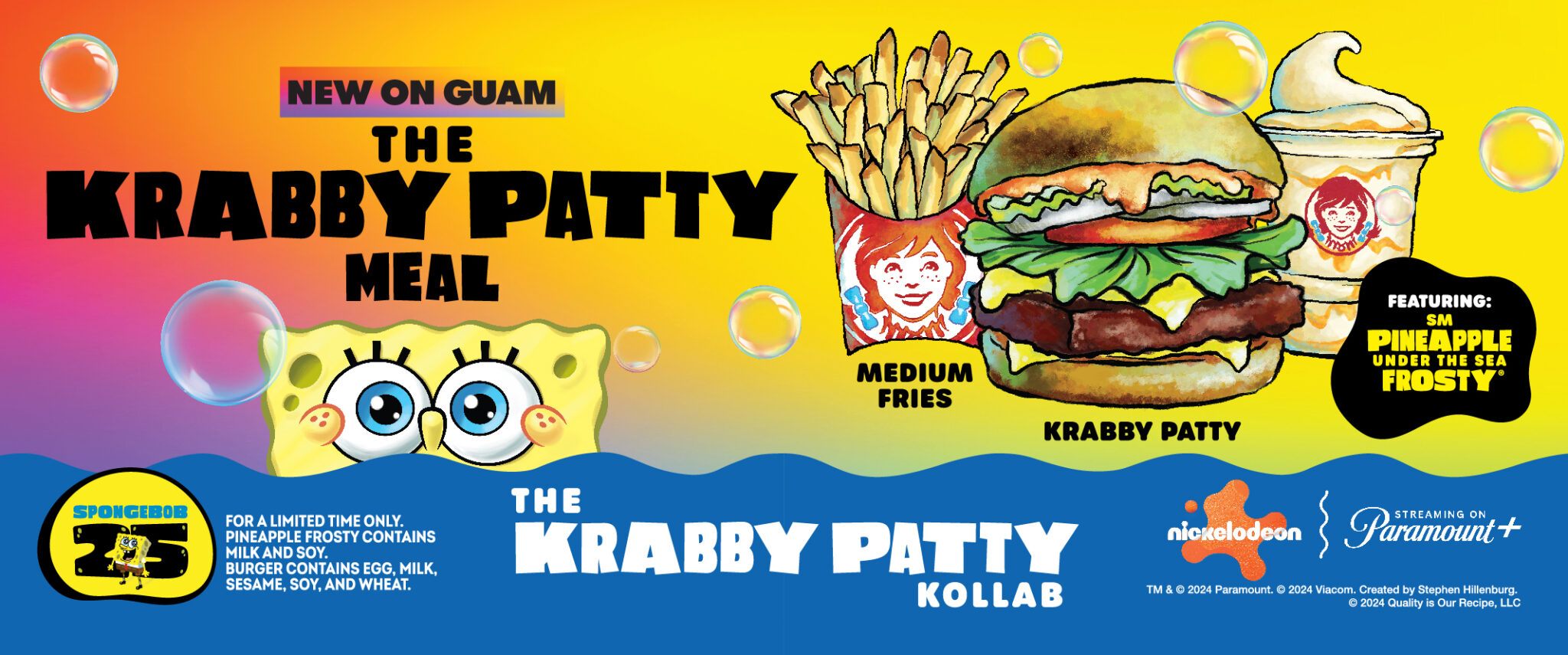 Krabby-Patty-Kollab-Meal - Wendy's Guam®